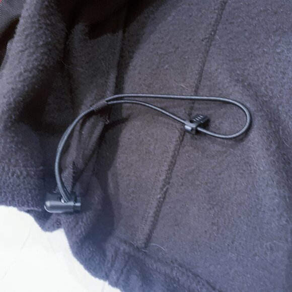 Bass Bro Shops Quarter Zip Men's Sweater Large Black Fleece Camping Hiking - Picture 9 of 11